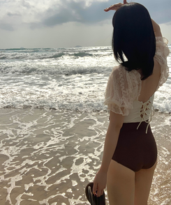 モノキニ 【カップ付き】ヘーゼルモノキニ BROWN