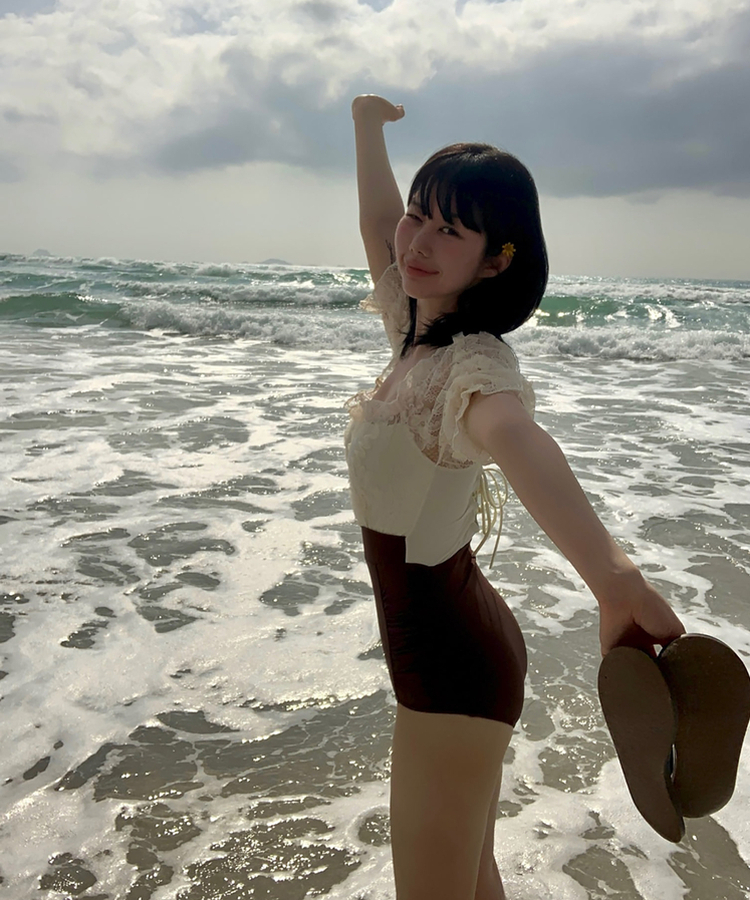 モノキニ 【カップ付き】ヘーゼルモノキニ BROWN