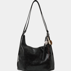 バッグ レザーマルチショルダーバックパック BLACK