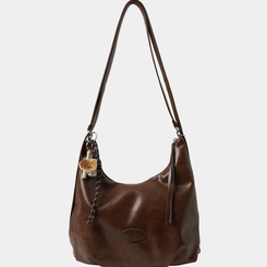 バッグ レザーマルチショルダーバックパック BROWN