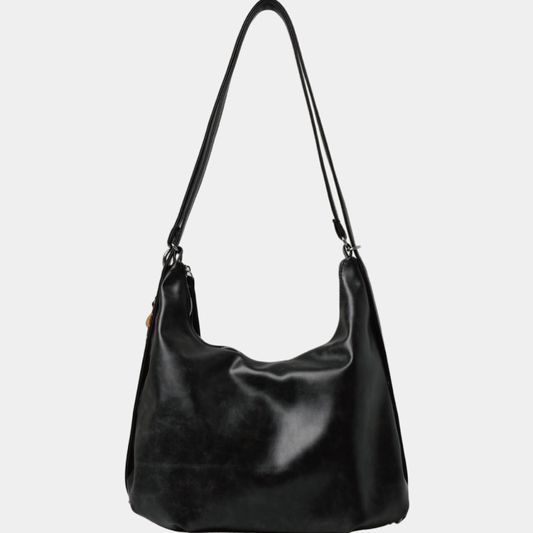 レザーマルチショルダーバックパック BLACK