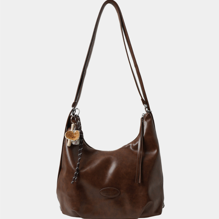レザーマルチショルダーバックパック BROWN