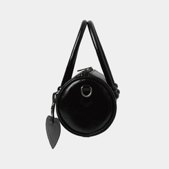 バッグ ハートチャームトートクロスバッグ BLACK
