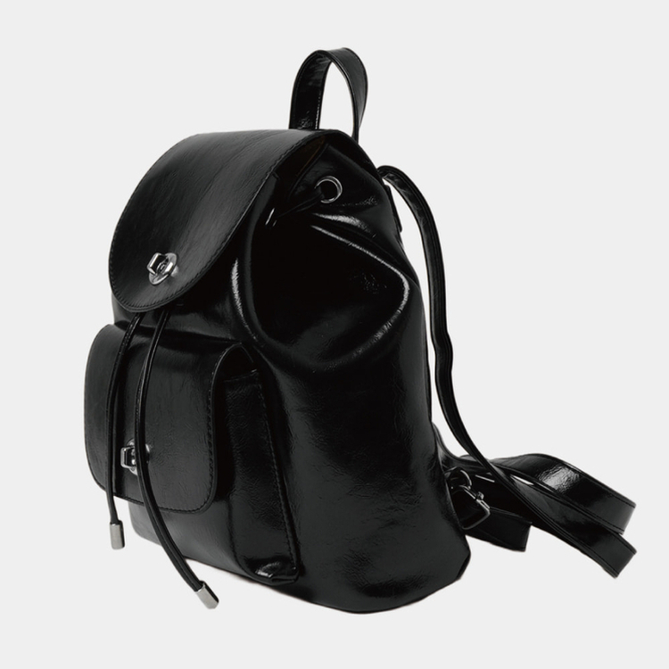 レザーバックルミニバックパック BLACK