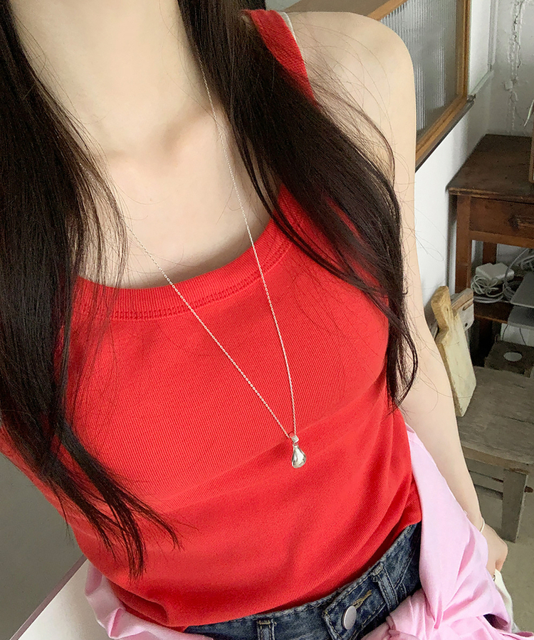 コットンスリムキャミソール(8color) RED