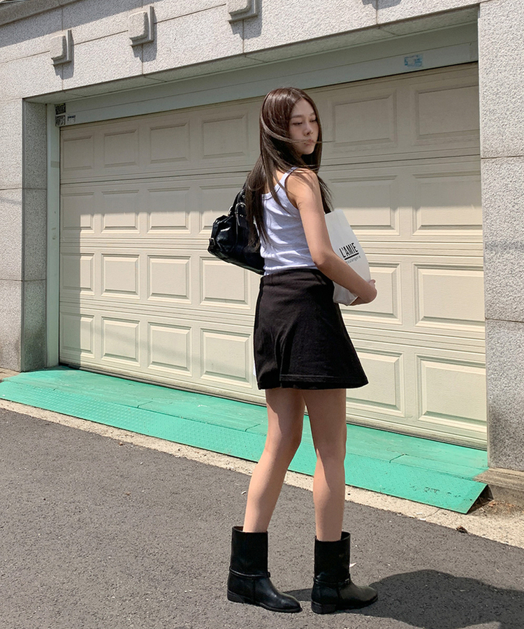 コットンスリムキャミソール(8color) WHITE MELANGE