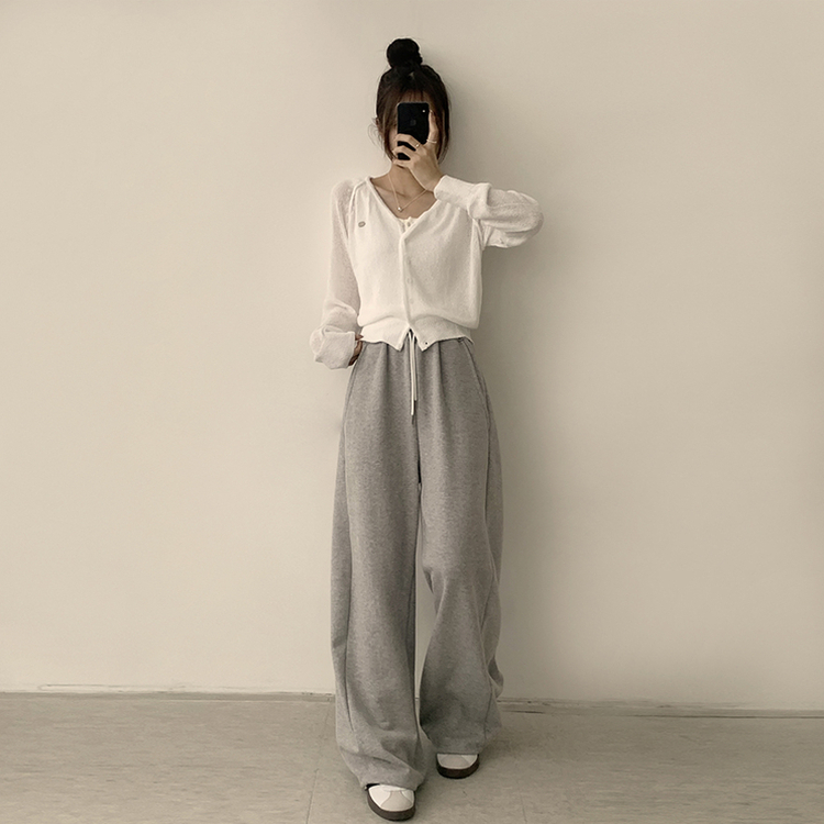 ペンダントシースルーリネンカーディガン(6color) IVORY