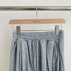 ショートパンツ ハイウエストピンタックトレーニンバミューダパンツ