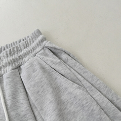 ショートパンツ ハイウエストピンタックトレーニンバミューダパンツ