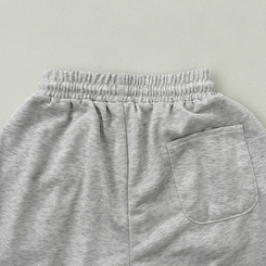 ショートパンツ ハイウエストピンタックトレーニンバミューダパンツ