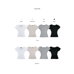 半袖Tシャツ スリムV/Uネック半袖Tシャツ