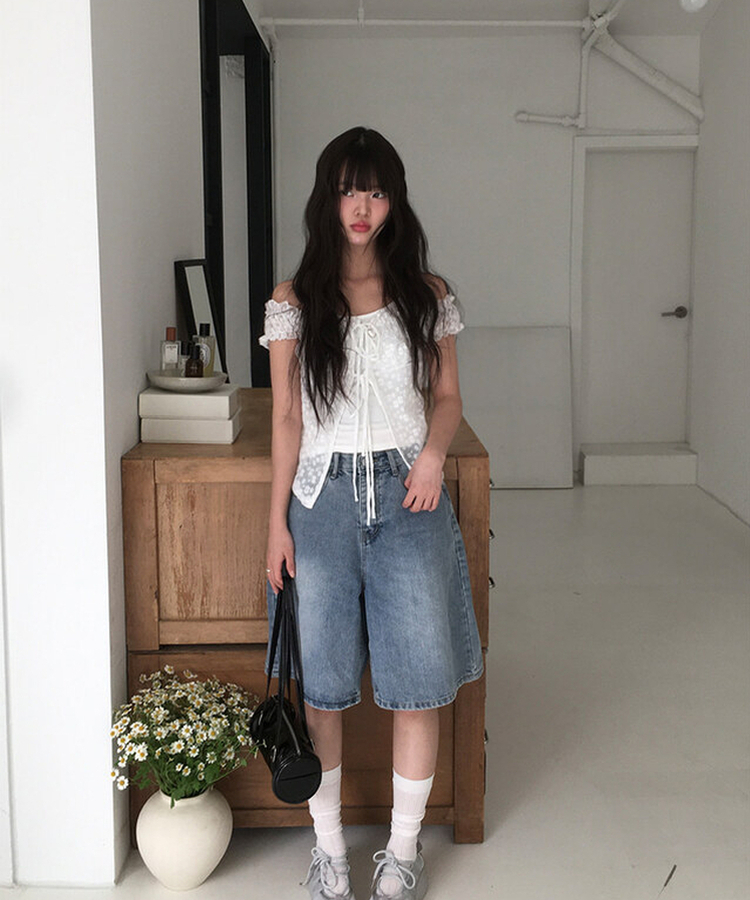 レイヤードホールターレースTシャツ WHITE