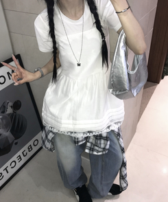 バッグ マカロンハンドバッグ SILVER