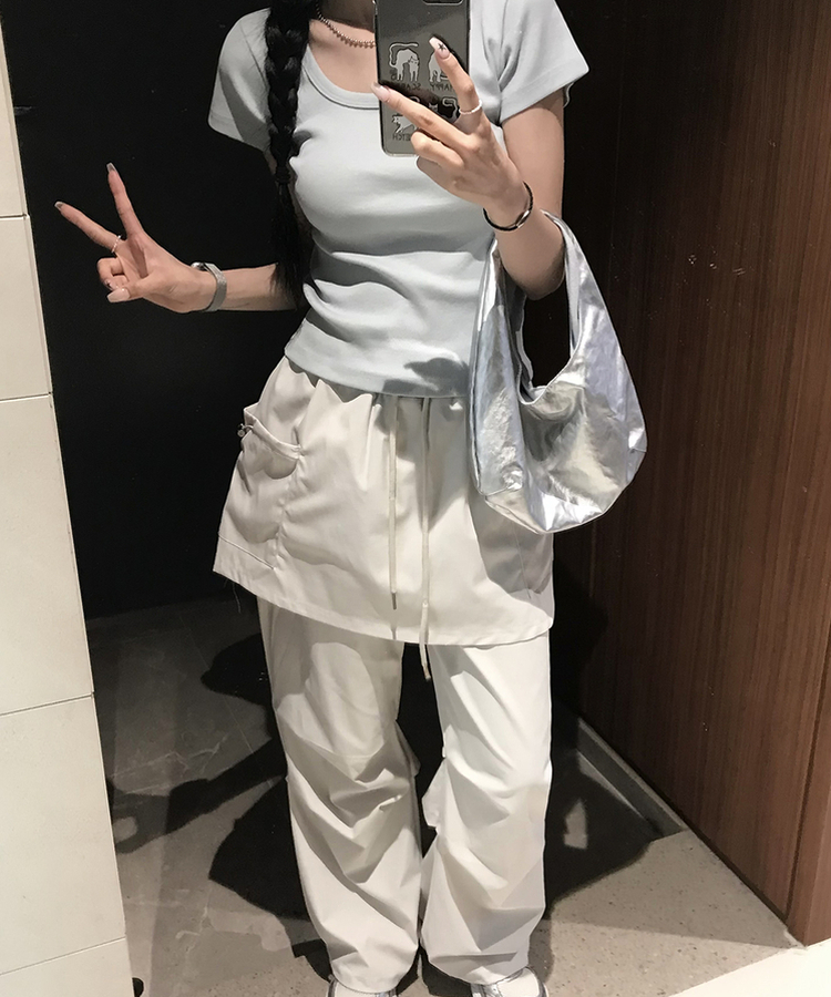 マカロンハンドバッグ SILVER