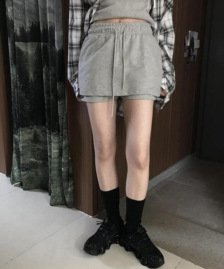 リベットトレーニングスカート GREY