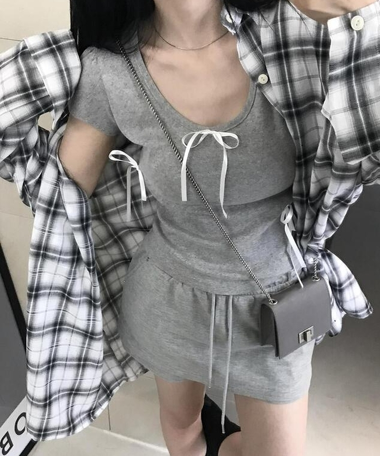 リベットトレーニングスカート GREY
