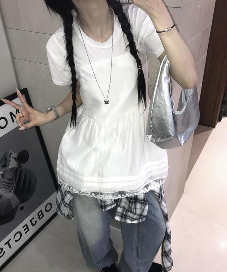 レイヤードロングビスチェ WHITE