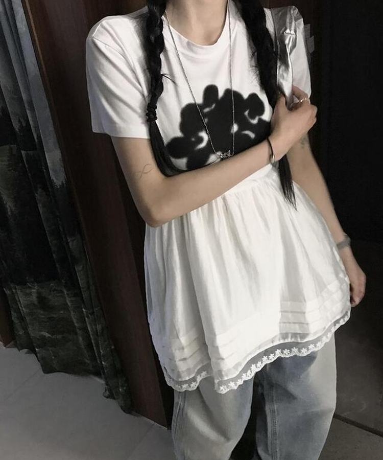 レイヤードロングビスチェ WHITE