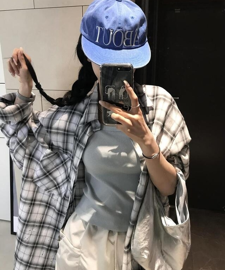 ホリックリブ半袖Tシャツ(7color) SKYBLUE