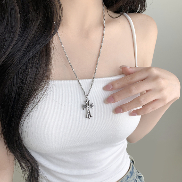 十字架ペンダントサージカルネックレス SILVER