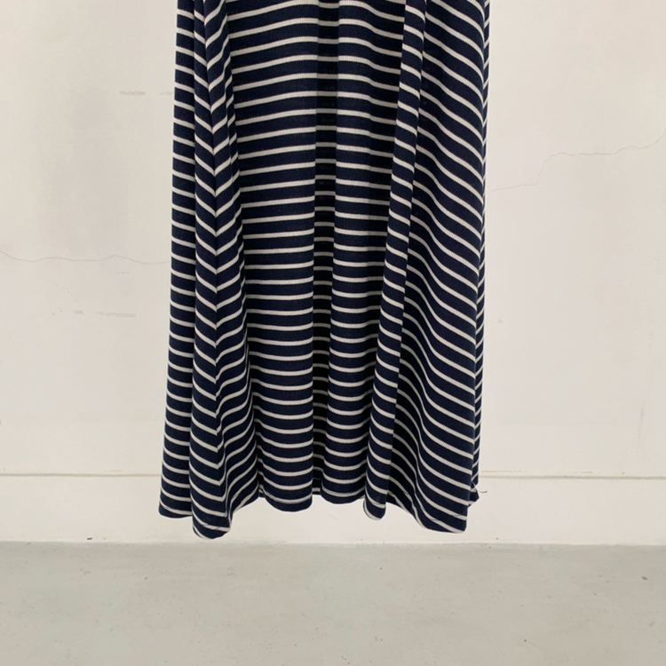 SET】ストライプホルターワンピース シースルーカーディガン