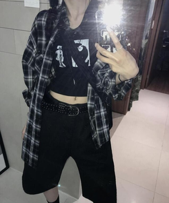 ショートパンツ コットンバミューダパンツ BLACK