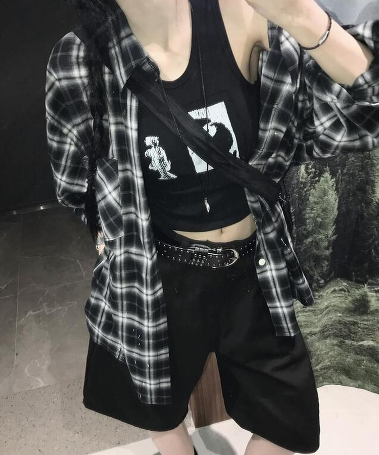 コットンバミューダパンツ BLACK