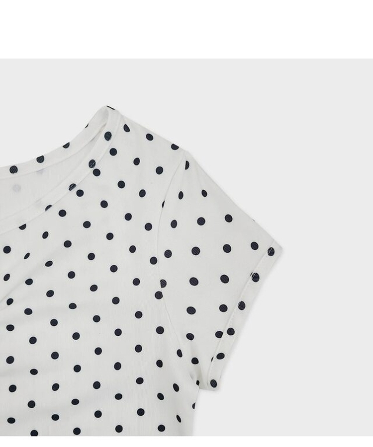 ドットシャーリングボタン半袖Tシャツ