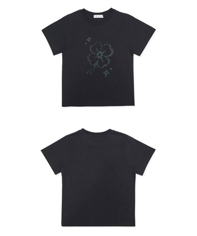 クローバーセミクロップ半袖Tシャツ