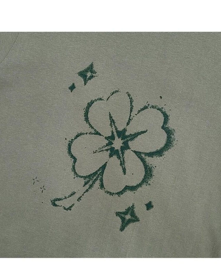 クローバーセミクロップ半袖Tシャツ
