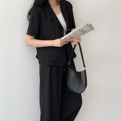 フレディ半袖ジャケット BLACK