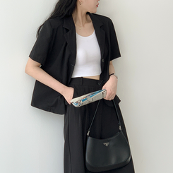 フレディ半袖ジャケット BLACK