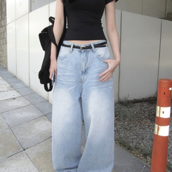ファッション雑貨 フリップスリムベーシックベルト BLACK