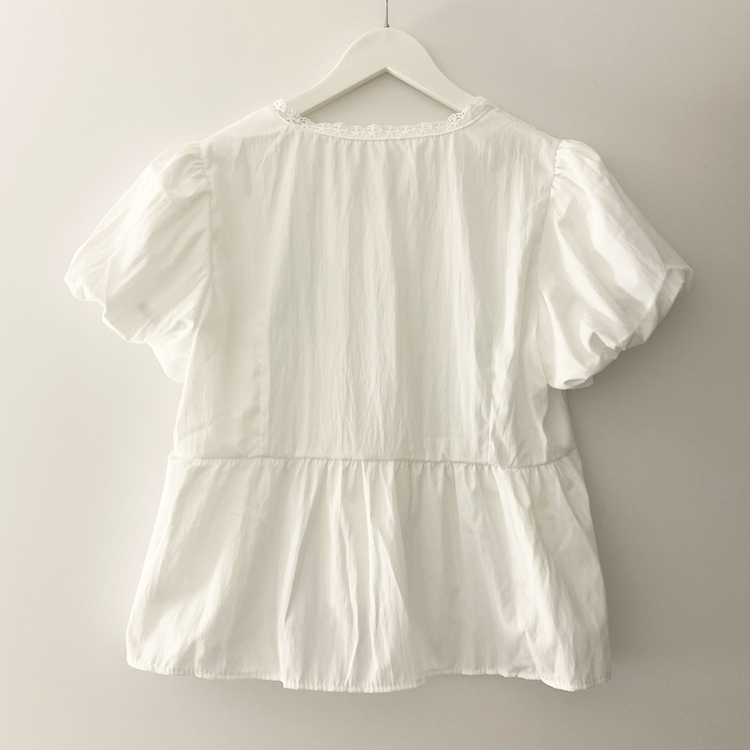 レースバルーンブラウス