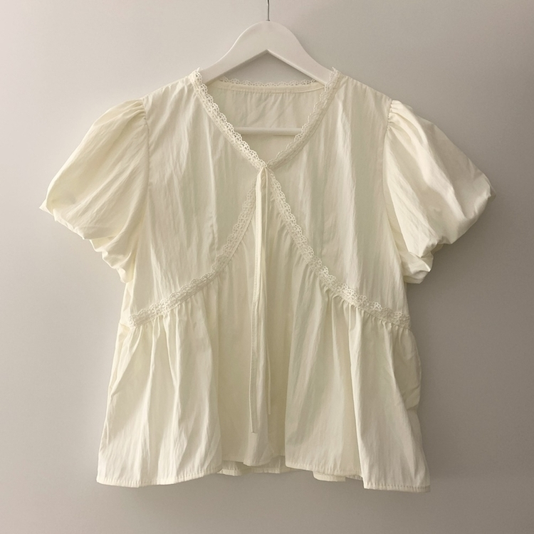 レースバルーンブラウス