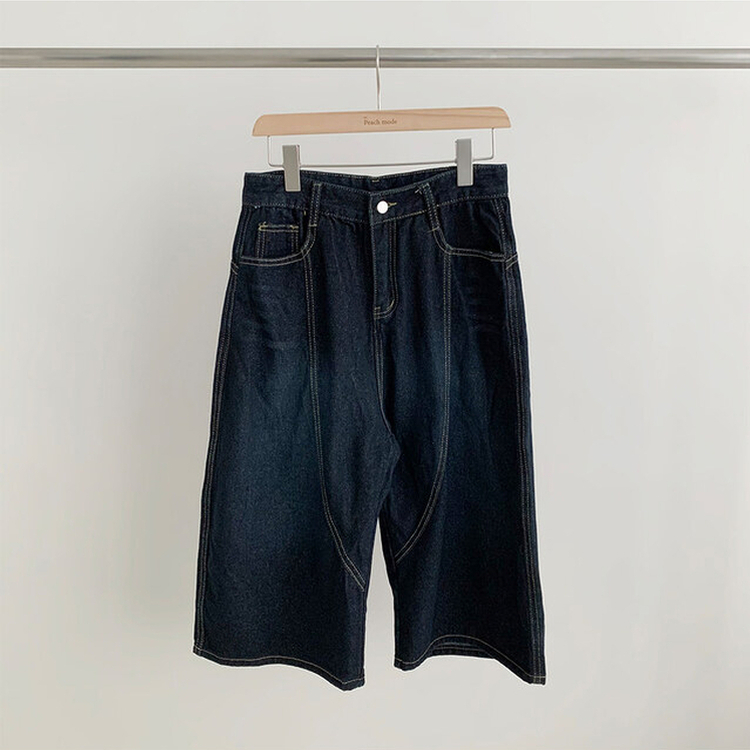 RIER デニム　バミューダショーツ RIER デニム バミューダショーツ ショート パンツ 丈