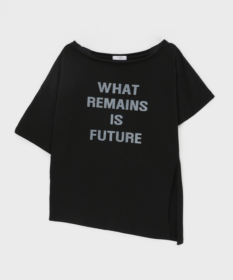 ルーズワンショルダー半袖Tシャツ