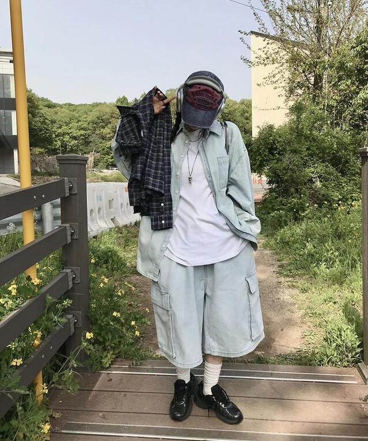 ワイルドバミューダカーゴパンツ DEEP DENIM