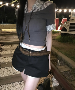半袖Tシャツ アイレイヤード半袖Tシャツ CHARCOAL