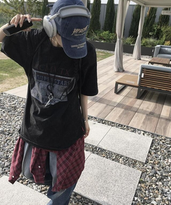 半袖Tシャツ ピグメント半袖Tシャツ BLACK