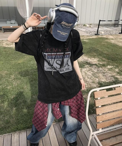 半袖Tシャツ ピグメント半袖Tシャツ BLACK
