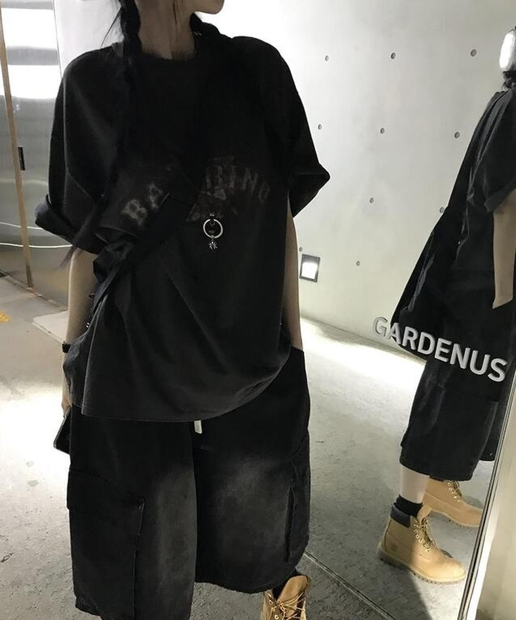 ユーノピグメント半袖Tシャツ CHARCOAL