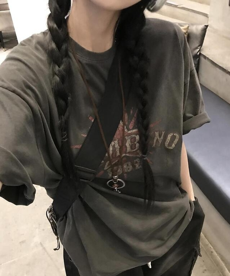 ユーノピグメント半袖Tシャツ CHARCOAL