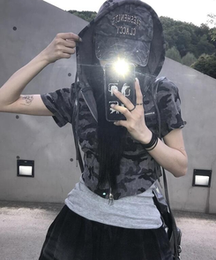 ジャンパー ハニー半袖フードジップアップ(5color) DEEP GRAY
