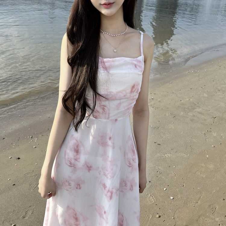 フラワーロングワンピース LIGHT PINK