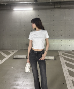 半袖Tシャツ レタリング半袖Tシャツ WHITE