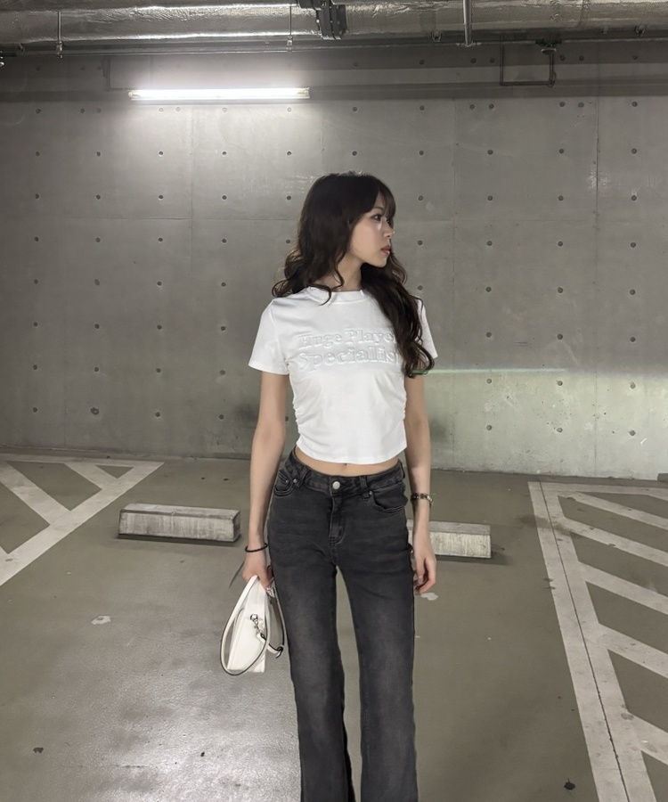 レタリング半袖Tシャツ WHITE