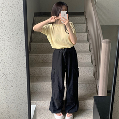 半袖Tシャツ サマーラウンド半袖Tシャツ(6color) YELLOW