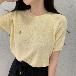半袖Tシャツ サマーラウンド半袖Tシャツ(6color) YELLOW