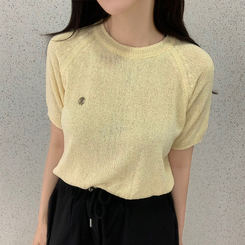 半袖Tシャツ サマーラウンド半袖Tシャツ(6color) YELLOW